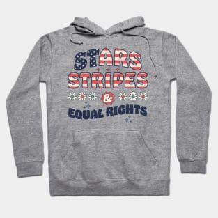 Stars Stripes And Equal Rights Patriotic 4th Of July Cute Hoodie